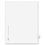 Avery Side-Tab Legal Index Divider, 1 x Tab - Printed22 - 8.50" x 11" - 25 / Pack - White Divider - White Tab, Price/PK