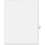Avery Side-Tab Legal Index Divider, 1 x Tab - Printed41 - 8.50" x 11" - 25 / Pack - White Divider - White Tab, Price/PK