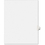 Avery Side-Tab Legal Index Divider, 1 x Tab - Printed42 - 8.50" x 11" - 25 / Pack - White Divider - White Tab, Price/PK