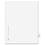 Avery Side-Tab Legal Index Divider, 1 x Tab - Printed46 - 8.50" x 11" - 25 / Pack - White Divider - White Tab, Price/PK