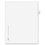 Avery Side-Tab Legal Index Divider, 1 x Tab - Printed81 - 8.50" x 11" - 25 / Pack - White Divider - White Tab, Price/PK