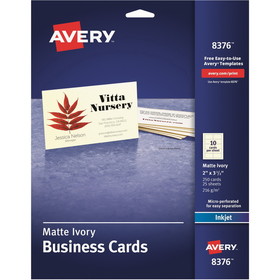 Avery Inkjet Business Card - Ivory
