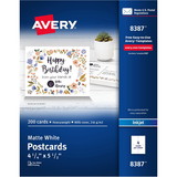 Avery Inkjet Postcard - White