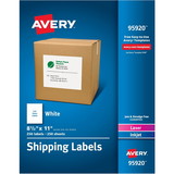 Avery Laser/Inkjet White Shipping Labels, AVE95920