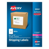 Avery Laser/Inkjet White Shipping Labels, AVE95920