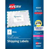Avery Laser/Inkjet White Shipping Labels, AVE95935