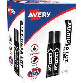 Avery Marks A Lot Permanent Markers - Large Desk-Style Size