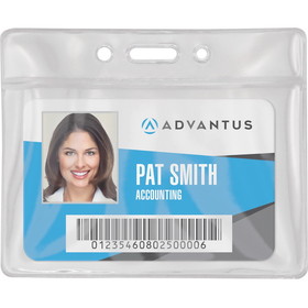 Advantus Vinyl ID Badge Holders