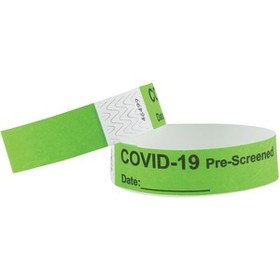 Advantus COVID Prescreened Tyvek Wristbands