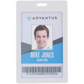 Advantus Vertical Rigid ID Badge Holder
