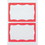 Advantus Color Border Adhesive Name Badges, AVT97189