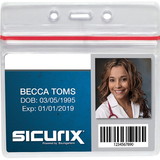 SICURIX Sealable ID Badge Holder, BAU47830