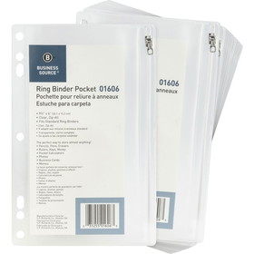 Business Source Punched Economy Binder Pocket, BSN01606BX