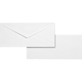 Business Source No. 10 White Wove V-Flap Business Envelopes
