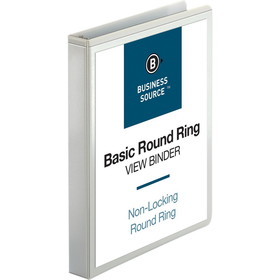 Business Source Round-ring View Binder, BSN09953