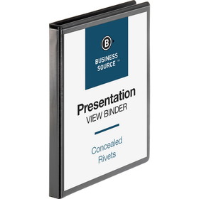 Business Source Round Ring Standard View Binders, BSN09979