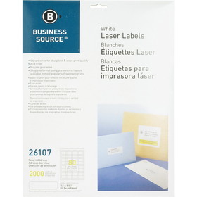 Business Source Address Laser Labels, BSN26107
