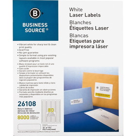 Business Source Address Laser Labels, BSN26108