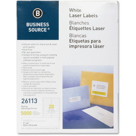 Business Source Bright White Premium-quality Address Labels, BSN26113