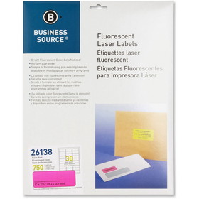 Business Source 1" Fluorescent Laser Labels, BSN26138