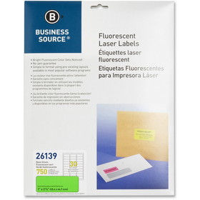 Business Source 1" Fluorescent Laser Labels, BSN26139