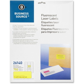 Business Source 1" Fluorescent Laser Labels, BSN26140