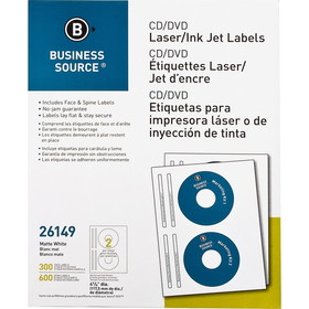 Business Source Laser/Inkjet CD/DVD Labels, BSN26149