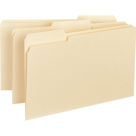 Business Source 1/3 Tab Cut Legal Recycled Top Tab File Folder, BSN43560