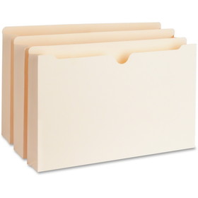 Business Source Straight Tab Cut Legal Recycled File Pocket, BSN65803