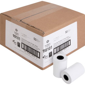 Business Source Recycled+ Receipt Paper - White