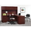 Basyx by HON BL Series Hutch with Doors, 60" Width x 14.6" Depth x 37.1" Height - 4 Door - Straight Edge - Wood - Laminate, Mahogany, Price/EA
