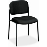 Basyx by HON VL606 Armless Guest Chair, Seat - Black Frame - 21.5