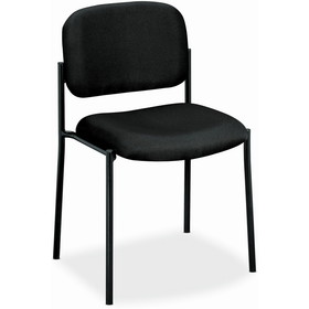 Basyx by HON VL606 Armless Guest Chair, Black Seat - Black Frame - 21.5" x 21" x 32.8" Overall Dimension