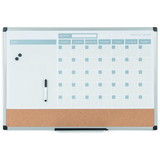 MasterVision 3-in-1 Monthly Dry-erase Calendar Board, BVCMB0707186P