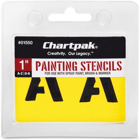 Chartpak Painting Letters/Numbers Stencils, CHA01550