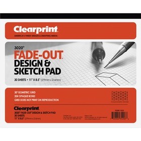 Clearprint Isometric Grid Paper Pad - Letter