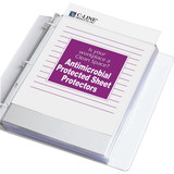 C-Line Heavyweight Poly Sheet Protectors with Antimicrobial Protection