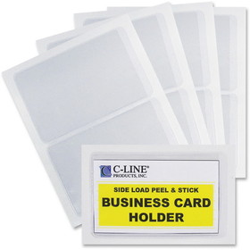 C-Line Self-Adhesive Business Card Holders