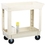Continental Two Shelf Utility Cart, 2 Shelf - 400 lb Capacity - 4 Caster - 17.5" x 33" x 34.4" - Beige, Price/EA