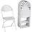 Dorel CSC60542BLK8E Zown Premium Fan Back Folding Chair