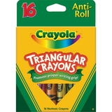 Crayola Triangular Anti-roll Crayons, CYO52-4016