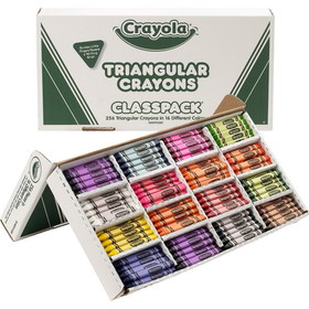 Crayola Triangular Anti-roll Crayons, CYO528039