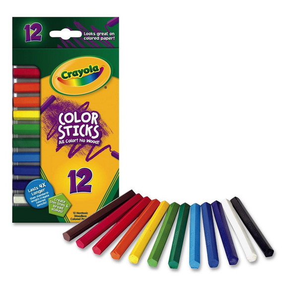 The Pencil Grip Kwik Stix 12-color Solid Tempera Paint