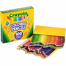 Crayola 100-count Colored Pencils - Unique Colors - Pre-sharpened