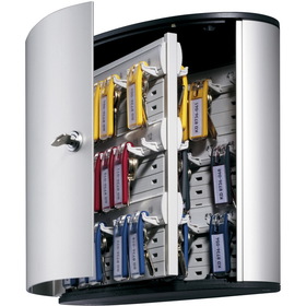 DURABLE Brushed Aluminum Keyed Lock 54-Key Cabinet