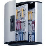 DURABLE Brushed Aluminum Combo Lock 36-Key Cabinet