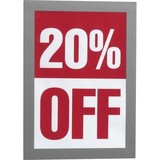 DURABLE® DURAFRAME® Self-Adhesive Magnetic Half-Letter Sign Holder