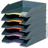 DURABLE® VARICOLOR® Stackable 5 Letter Trays