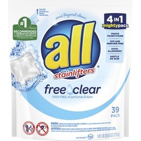 Dial All Free Clear Mightypacs Laundry Pods