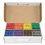Dixon Master Pack Regular Crayons, Red, Orange, Green, Yellow, Blue, Purple, Brown, Black Wax - Assorted Barrel - 800 / Box, Price/BX